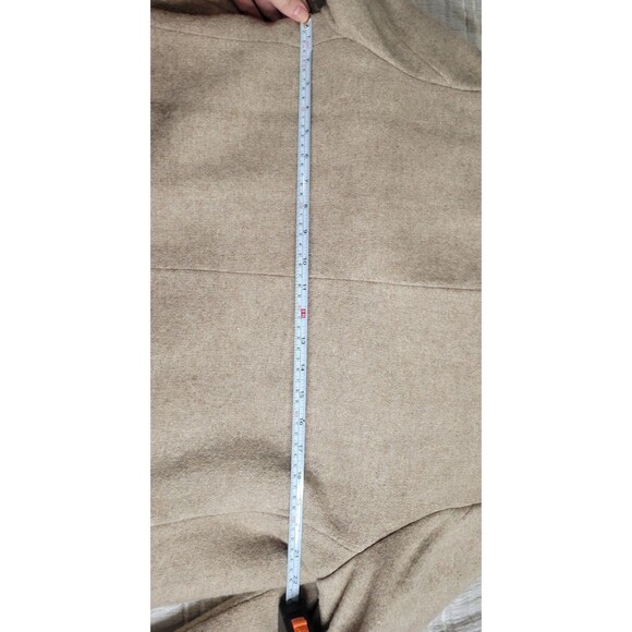 Vintage Botany 500 Men’s 40 Long Wool Coat Camel Tan Faux Fur Lined Overcoat - Picture 8 of 12